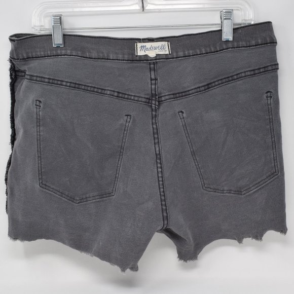 Madewell Denim Boy Shorts Black Gray Women 30 C1733 Comfy Neutral Boho Casual - Picture 7 of 14